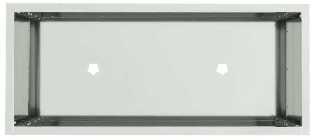 Magas Kerti Ágyás 60x26x45 cm Horganyzott Acél