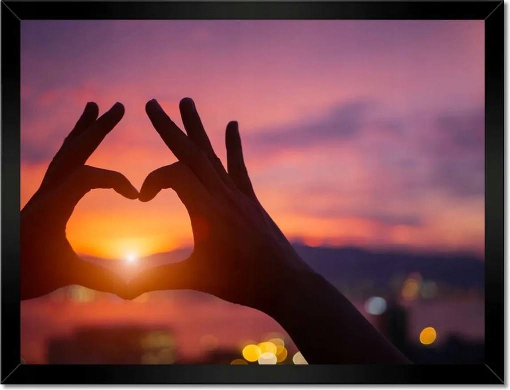 Poszterek keretben 40x30 Nőnap Ajándék Love