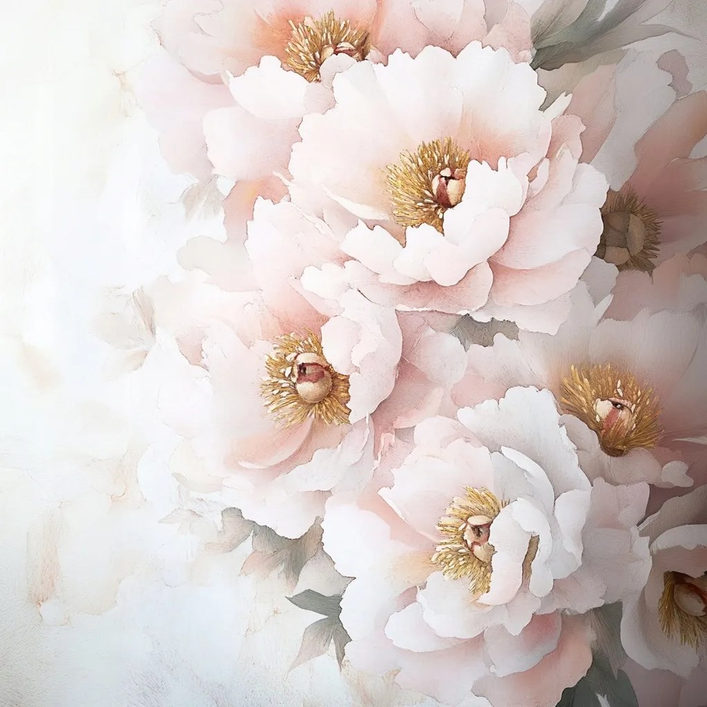 Vászonkép Canvas Természet Virágok Peonie Bazsarózsa Glamour Makró 40x40