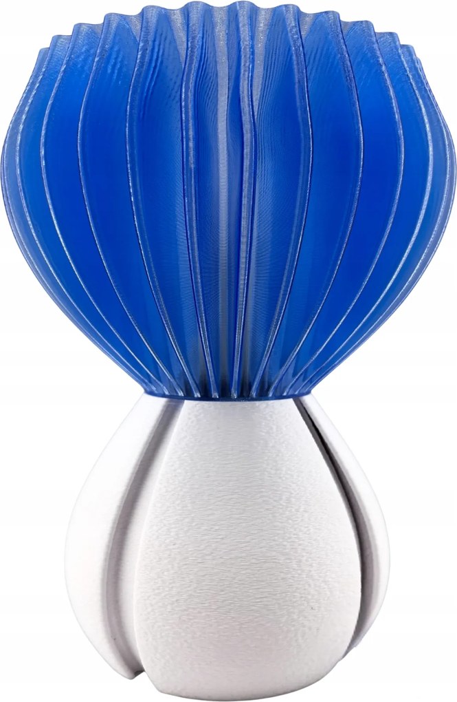 Saku design Led asztali lámpa E27 fehér kék lámpabúra