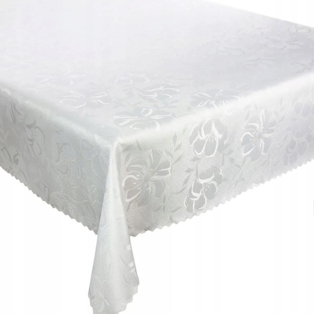 Abrosz Foltálló Fehér Virágok 160x320 cm