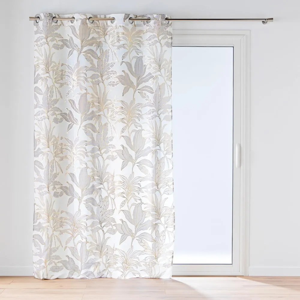 Bézs-aranyszínű fényáteresztő függöny 135x240 cm Vayana – douceur d'intérieur