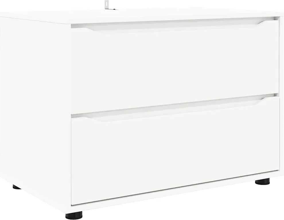 vidaXL Tárolószekrény Fehér 80 x 48 x 57 cm Faanyag