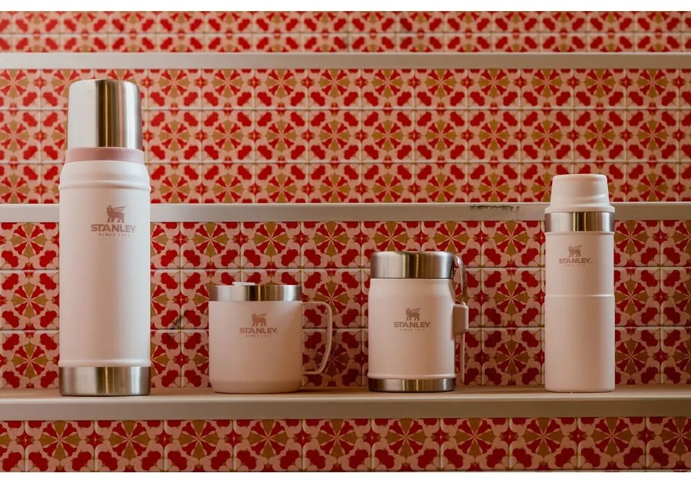 Világos rózsaszín rozsdamentes acél termobögre 350 ml Stay-Hot Camp Mug Rose Quartz – Stanley