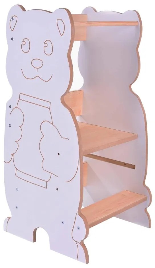 Tanulótorony BEAR fehér/juhar