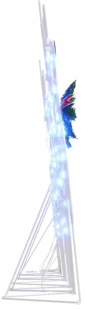 LED rénszarvasok 5 pcs Fehér szövet