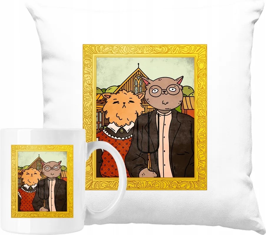 Bögre Szett Párna Művészet Vicces Mém 3 Ötlet Ajándék
