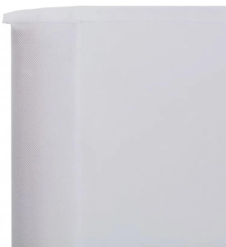 fehér 6-paneles szövet szélellenző 800 x 80 cm