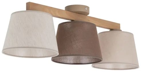 Brilagi - Felületre szerelt csillár LATTE 3xE27/15W/230V fenyő/mix