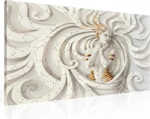 Vászonkép 60x40 Istennő misztika antik arany dombormű spirál rejtély erő