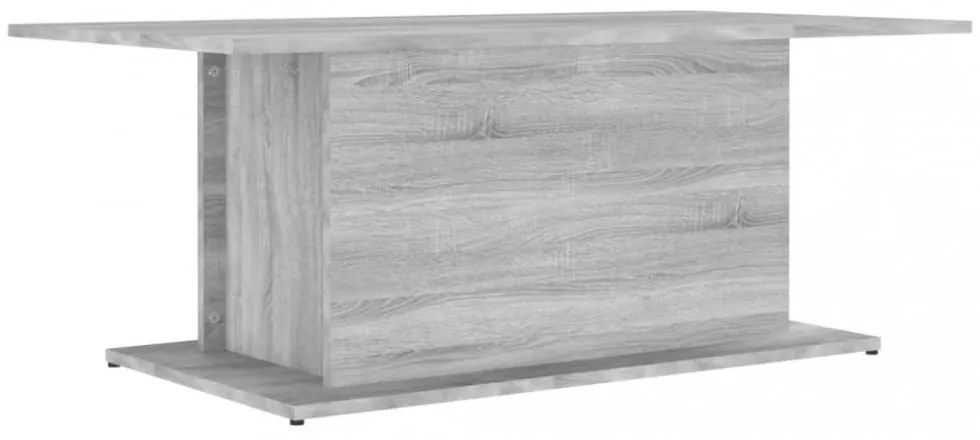 szürke sonoma szerelt fa dohányzóasztal 102x55,5x40 cm