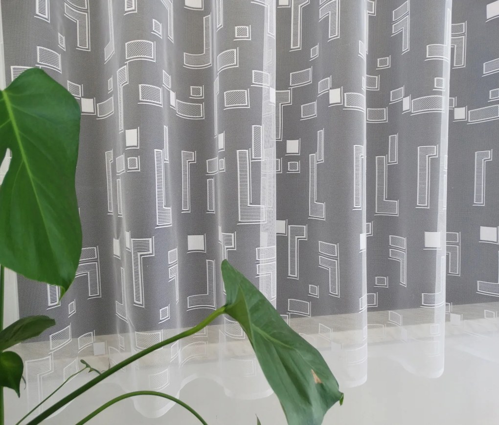 Mg Függöny Építőkocka 32475 Fehér 250X160cm készre varrva Bt M