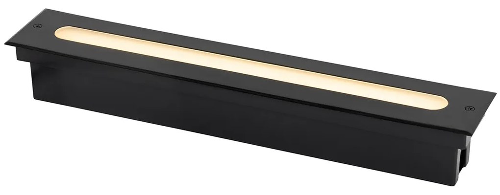 Modern talajszpot fekete 50 cm LED-del, IP65 - Eline