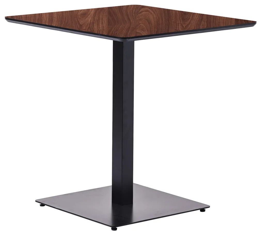 Masă de Sufragerie Dreptunghiulară, Masă Bistro in Culoare Stejar Palermo - 70X70 cm./80x80 cm. Mdf-metal Palermo