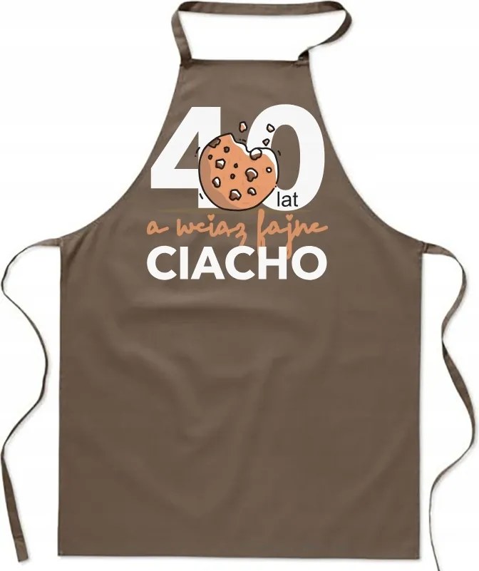Konyhai Kötény bézs Születésnap 40 éves Muffin Női Ajándék FA_466_b
