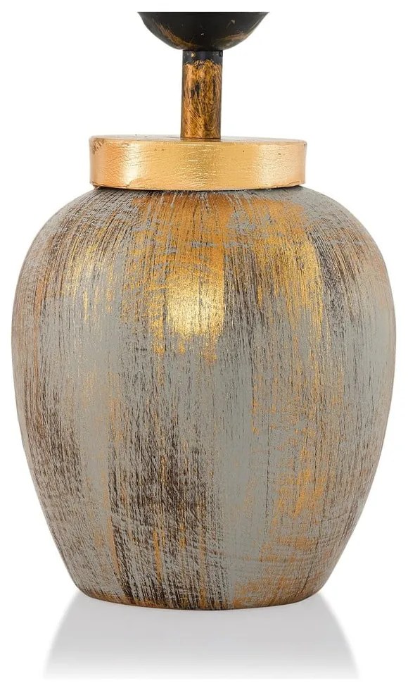 Krémszínű-aranyszínű asztali lámpa textil búrával (magasság 47 cm) Yakamoz – Opviq lights