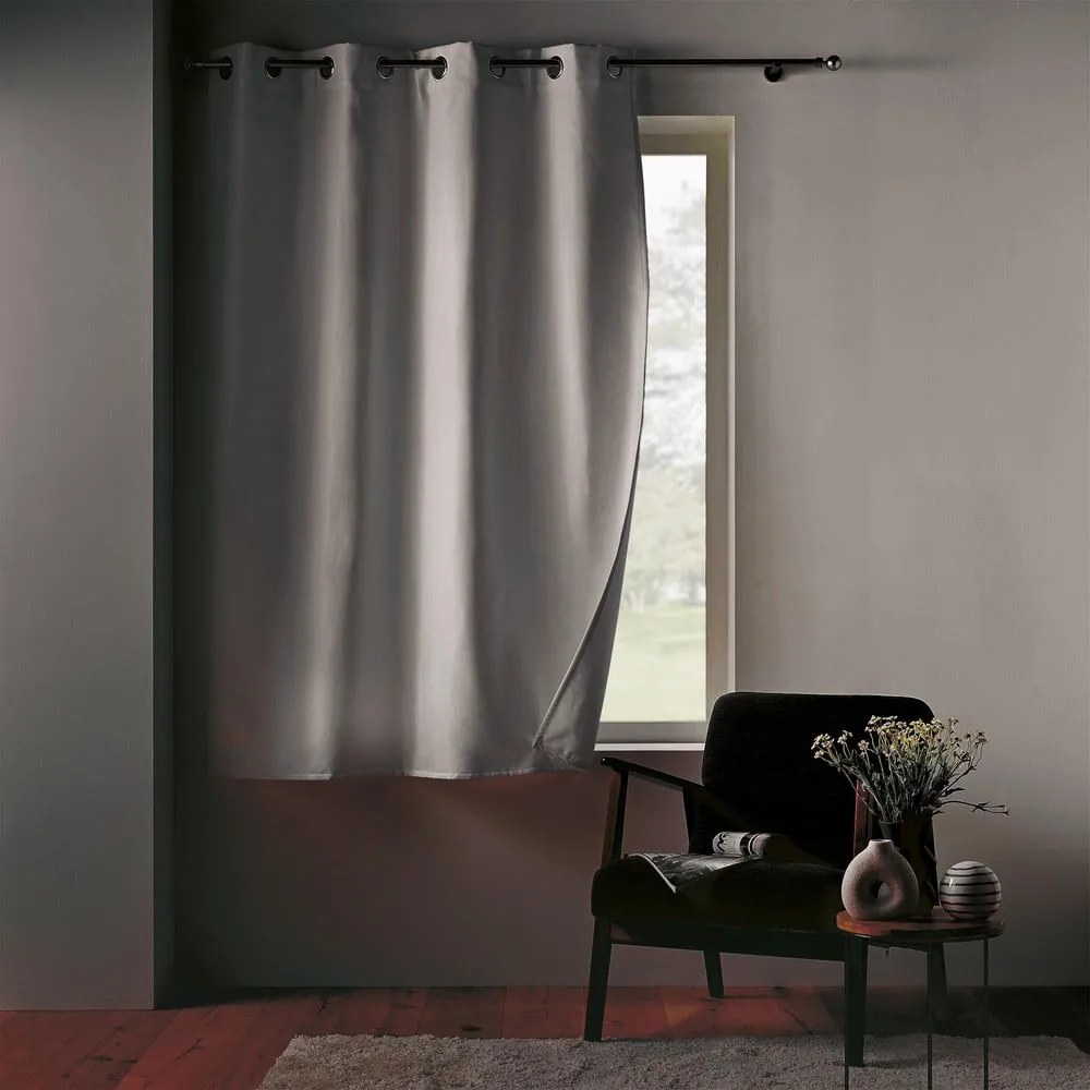 Fehér mikroszálas termo hangszigetelő függöny 135x180 cm Micropolar – douceur d'intérieur