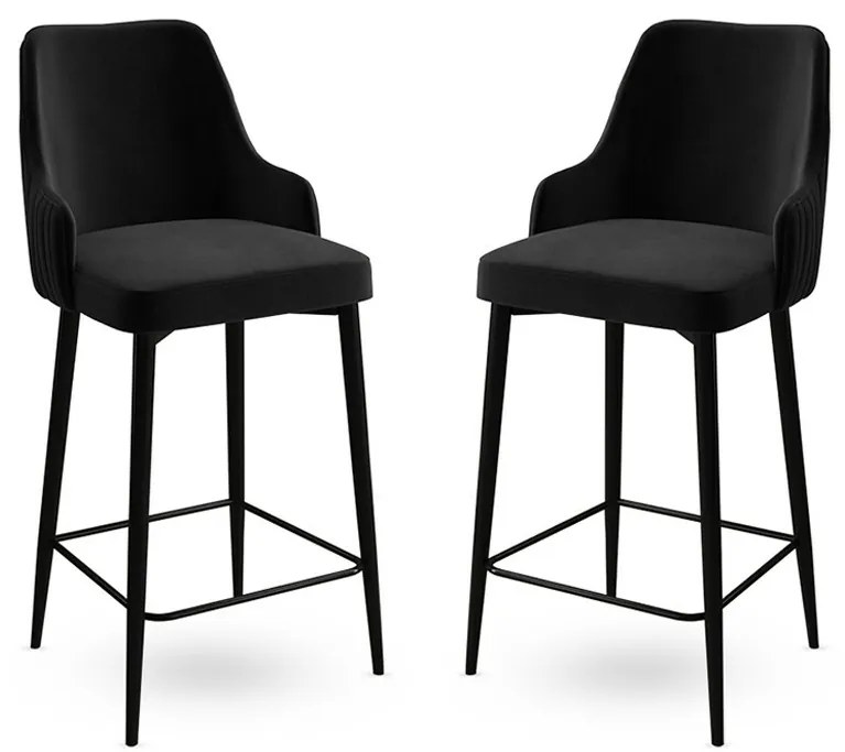 Enox Black bárszék szett, 2 db