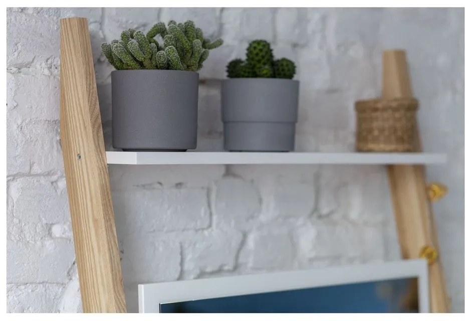 Leno fehér állvány fiókkal és tükörrel - Ragaba