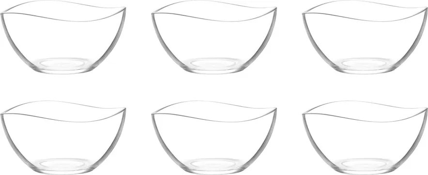 6 részes üveg tálka szett 310 ml