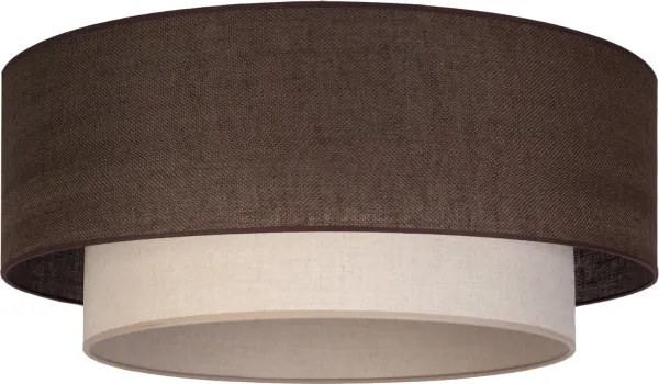 BRILAGI - LED mennyezeti lámpa BOHO ECO 1xE27/10W/230V, Ø 40 cm, barna/krémszínű
