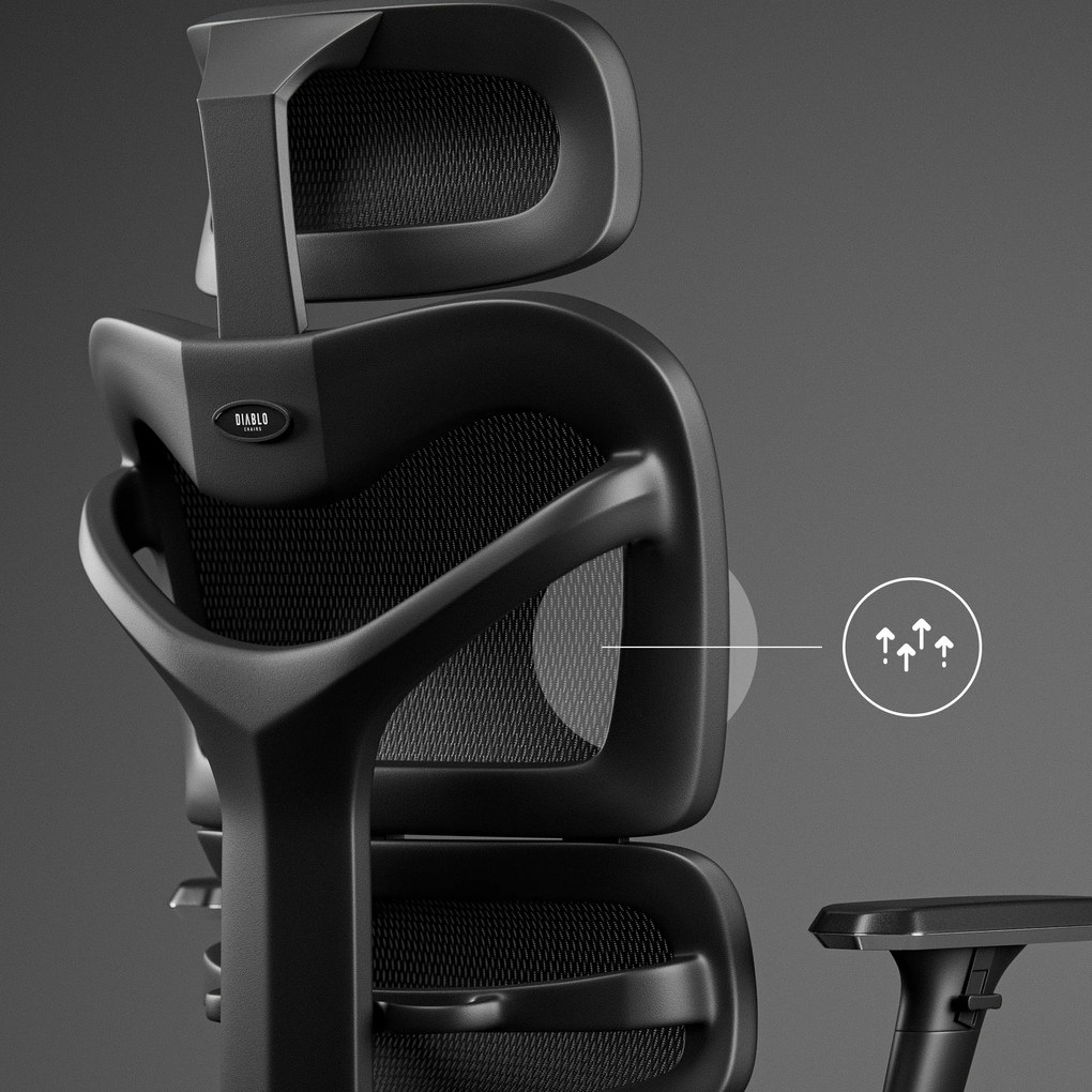 Ergonomikus irodai szék fekete: Diablo V-Commander