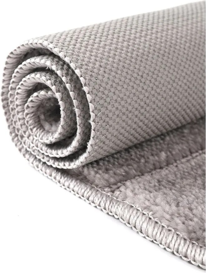 Szürke fürdőszobai kilépő szett 2 db-os 50x80 cm Yeni Cizgli – Foutastic