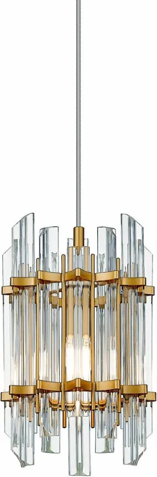 ZUMA LINE P0556-01D-V7V7 ALEXANDRIA Kristály Függesztett Lámpa Arany E14 IP20
