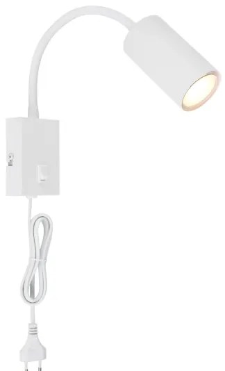 Globo 57911WW - Rugalmas fali lámpa ROBBY 1xGU10/25W/230V fehér