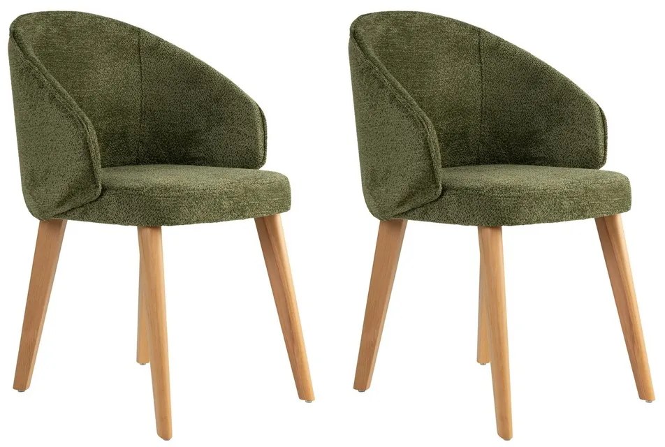 Bentley Green and Light Oak étkezőszék szett, 2 db