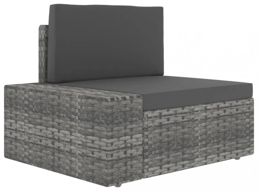 9 részes szürke polyrattan kerti ülőgarnitúra