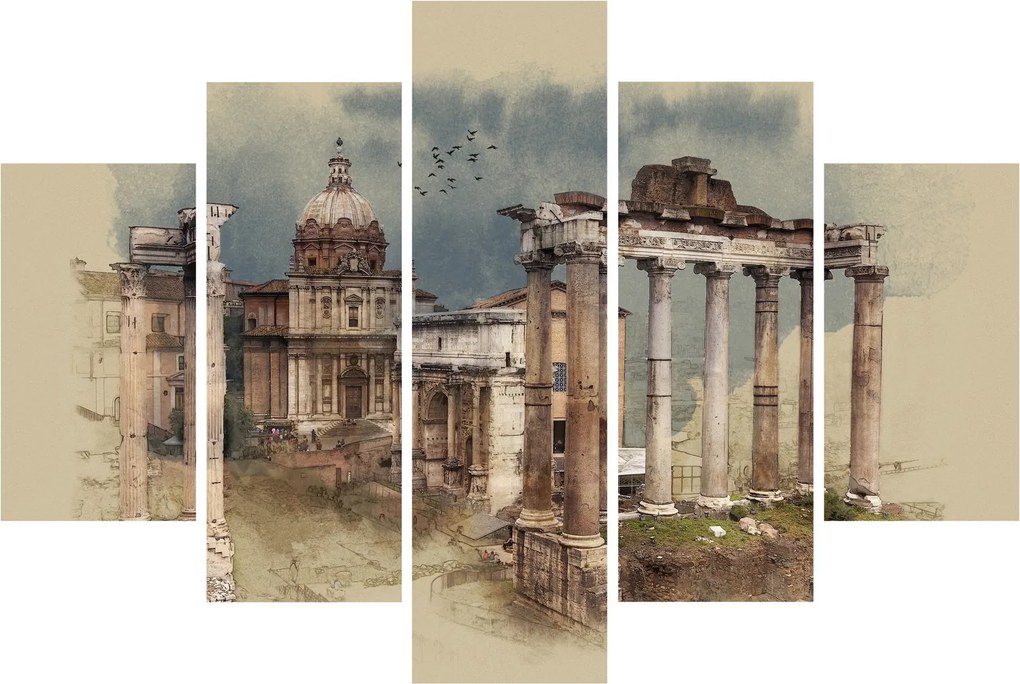 Kép - Forum Romanum, Róma, Olaszország (150x105 cm)