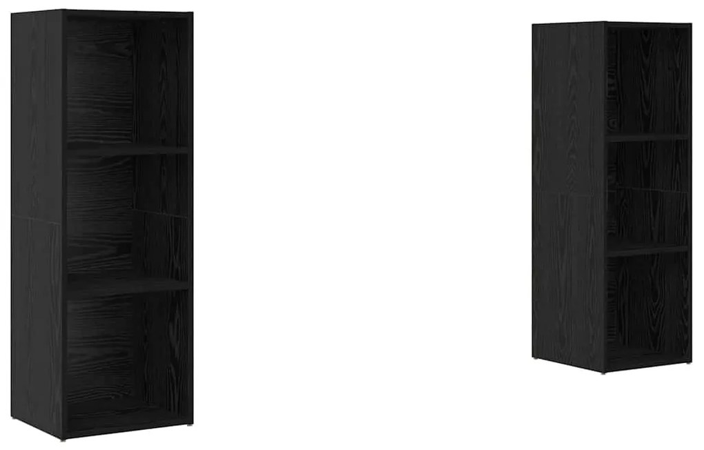 TV szekrény garnitúra 2 pcs Musta tammi 107 x 35 x 37 cm