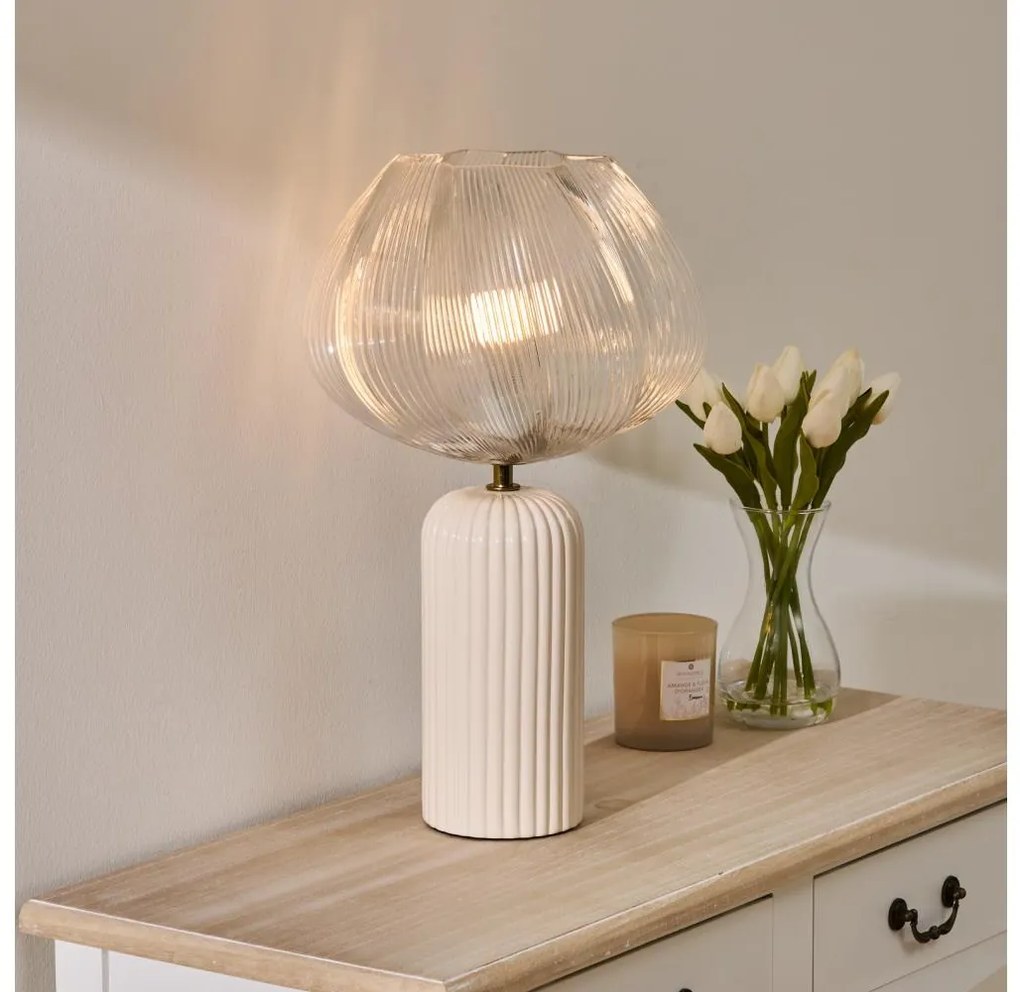Atmosphera Atmosphera - PHYLAS asztali lámpa 1xE14/40W/230V, bézs P6947