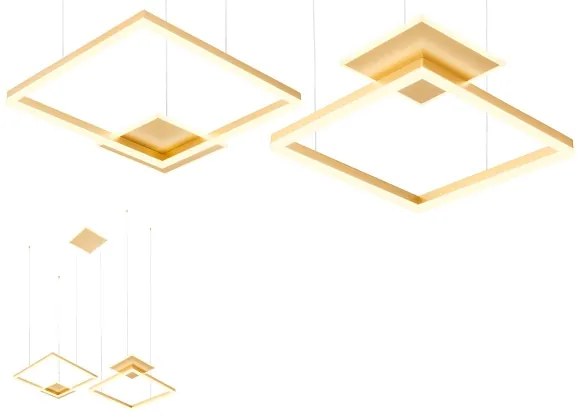 Redo 01-2615 - Fényerőszabályozható kábelen függesztett LED csillár SIGUA LED/137W/230V CRI 90 arany