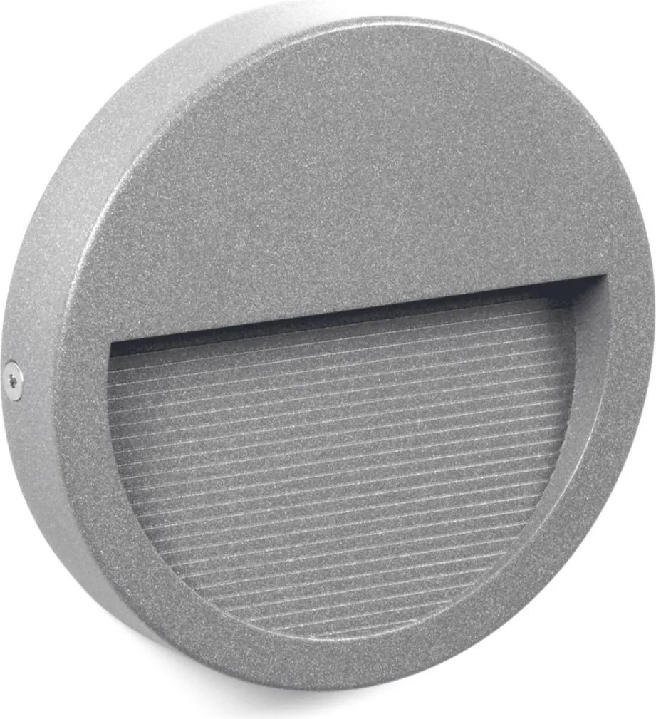NOVOLUX 580D-L0210B-03 SLIM Kültéri Falba Építhető Lámpa Szürke LED IP65