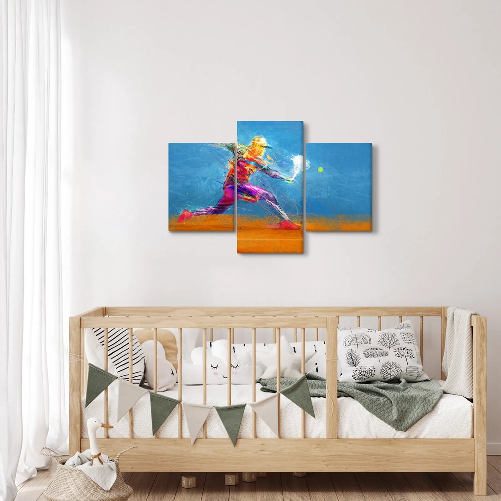 Kép - Festett teniszező (90x60 cm)