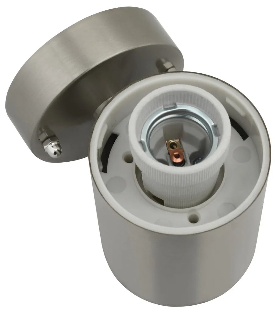 Kültéri Fali Lámpák 2 pcs Ezüst 12 x 7.5 x 27 cm