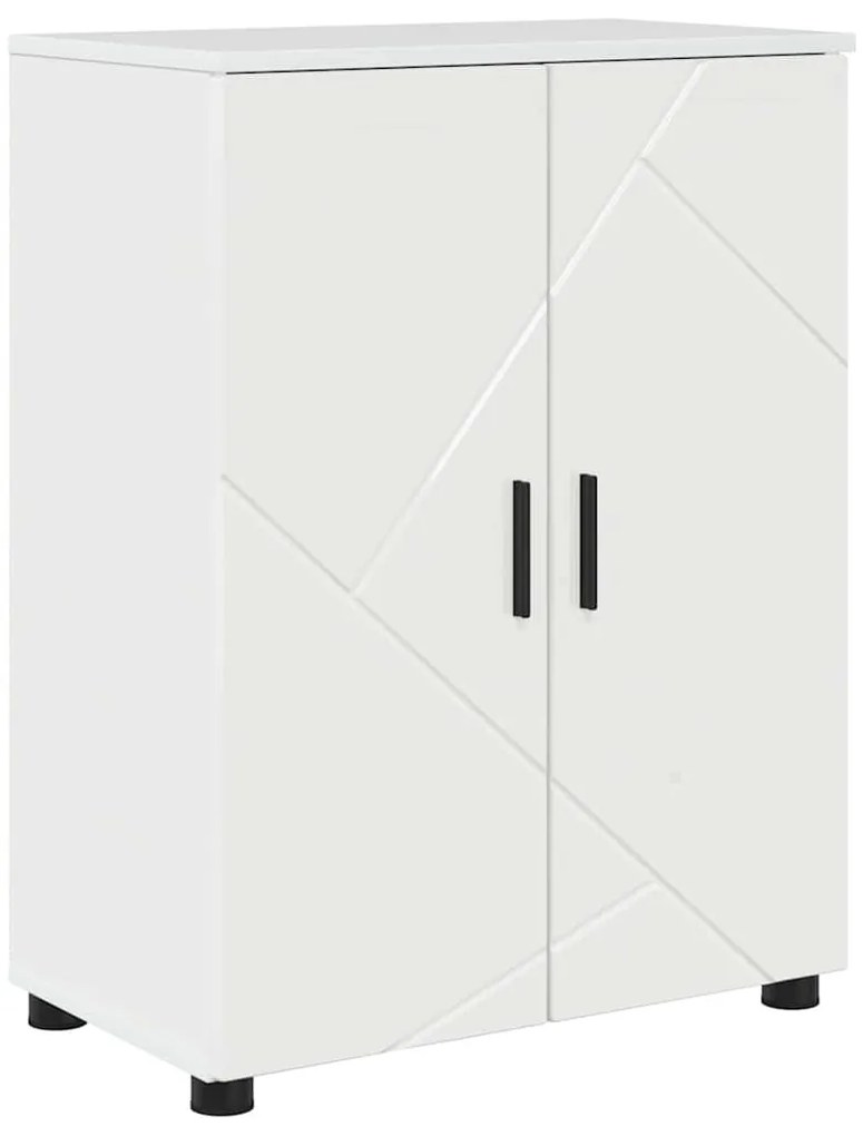 Fürdőszoba Székény Magasfényű fehér 60 x 35 x 80 cm Faanyag