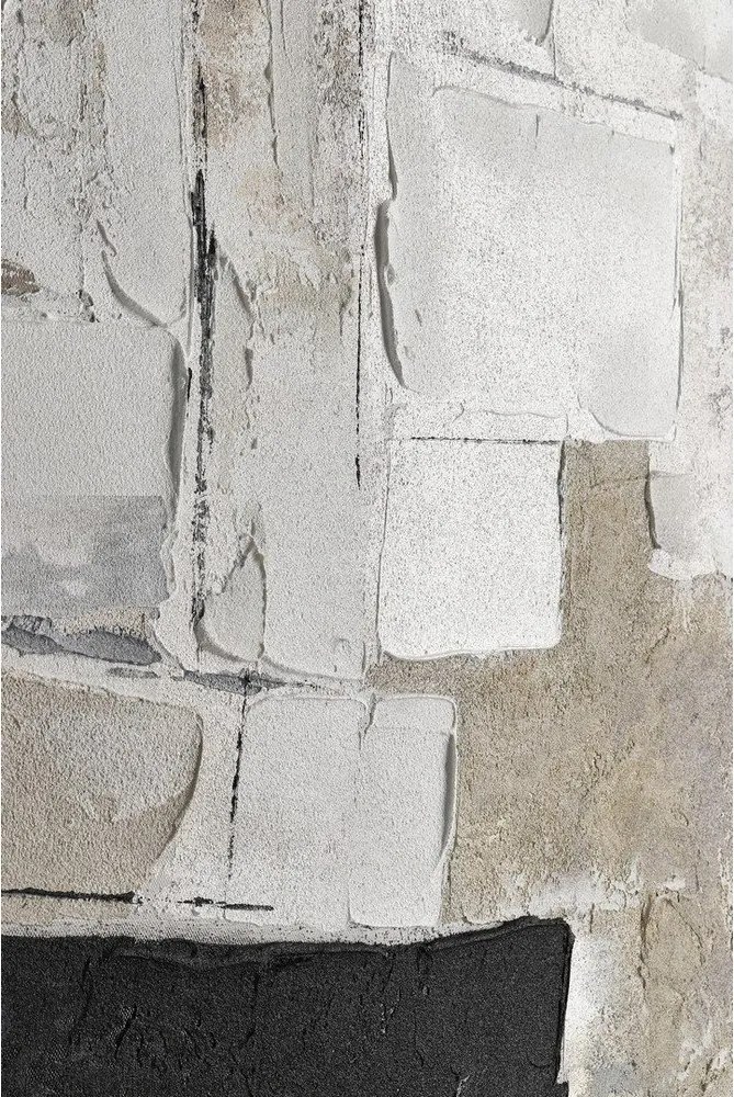 Nyomtatott-kézzel festett részletekkel vászon kép 80x80 cm Crown – Bizzotto