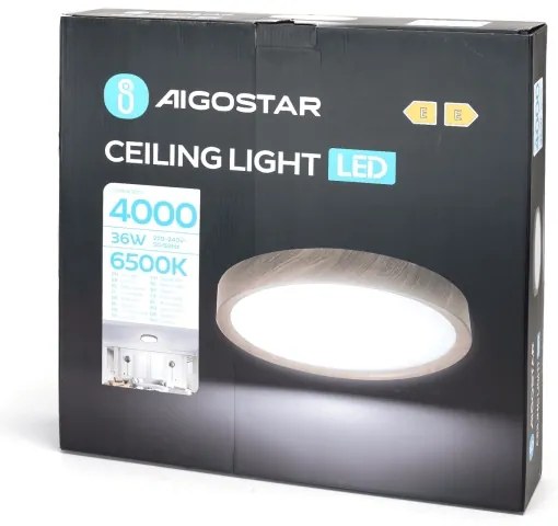 Aigostar - LED Mennyezeti lámpa LED/36W/230V 6500K átm. 48,1 cm