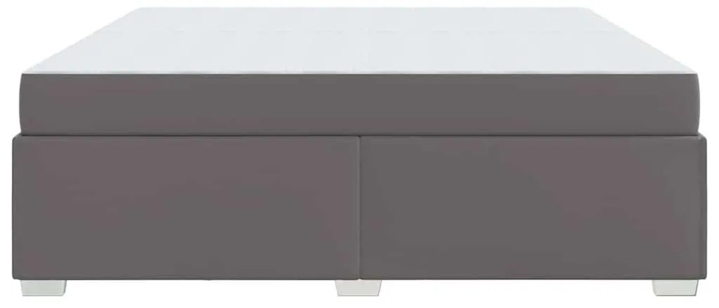 Ágykeret Szürke 200 x 200 cm Műbőr