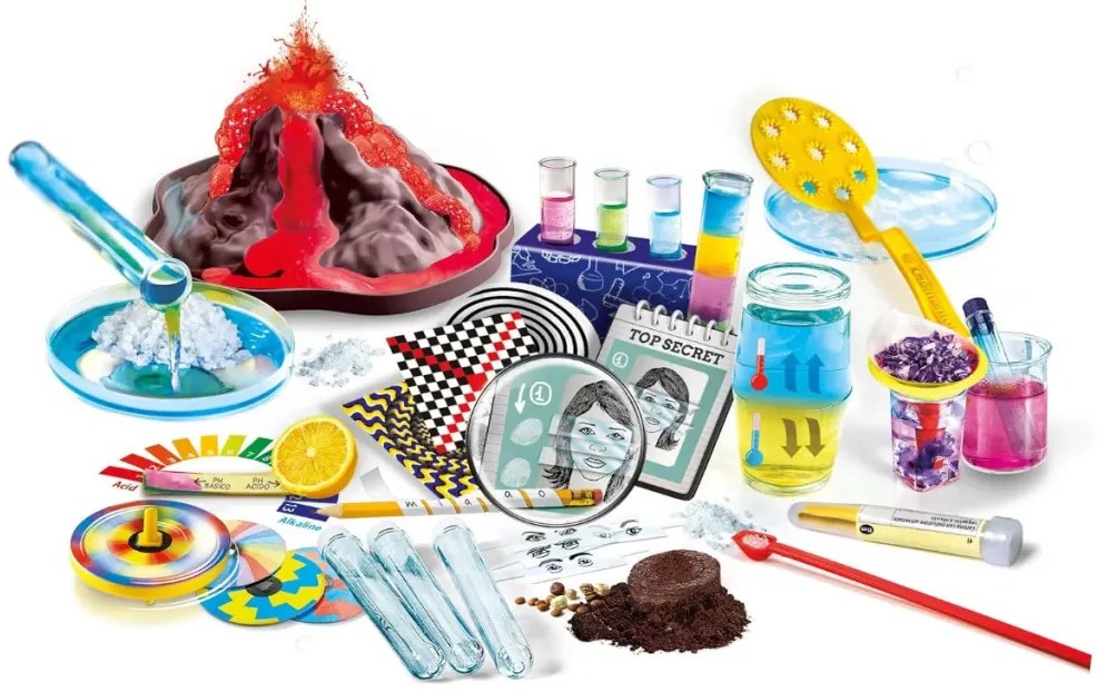 110 legjobb tudományos kísérlet készlet Science &amp; Play Clementoni