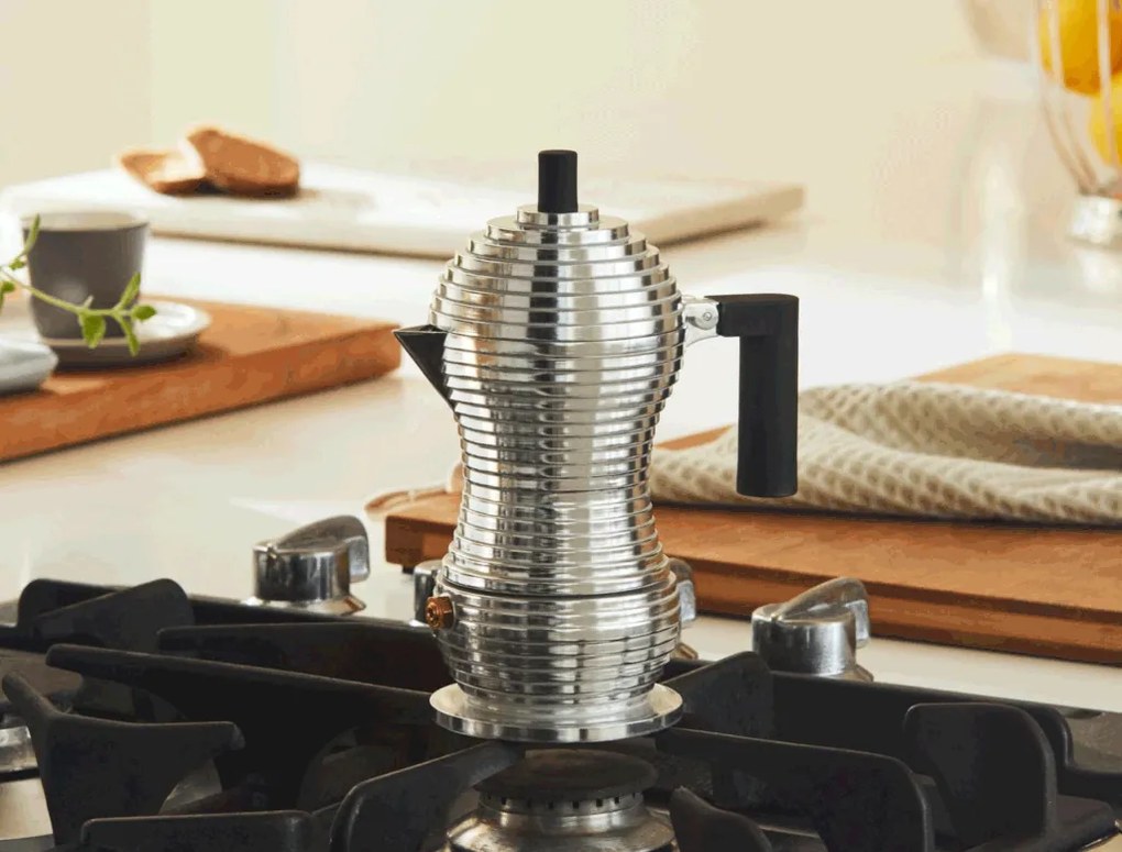 Pulcina eszpresszó kávéfőző, 70ml, fekete - Alessi