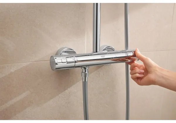 GROHE 26696001 - VITALIO COMFORT 250 zuhanyrendszer 250 × 250 mm fényes króm