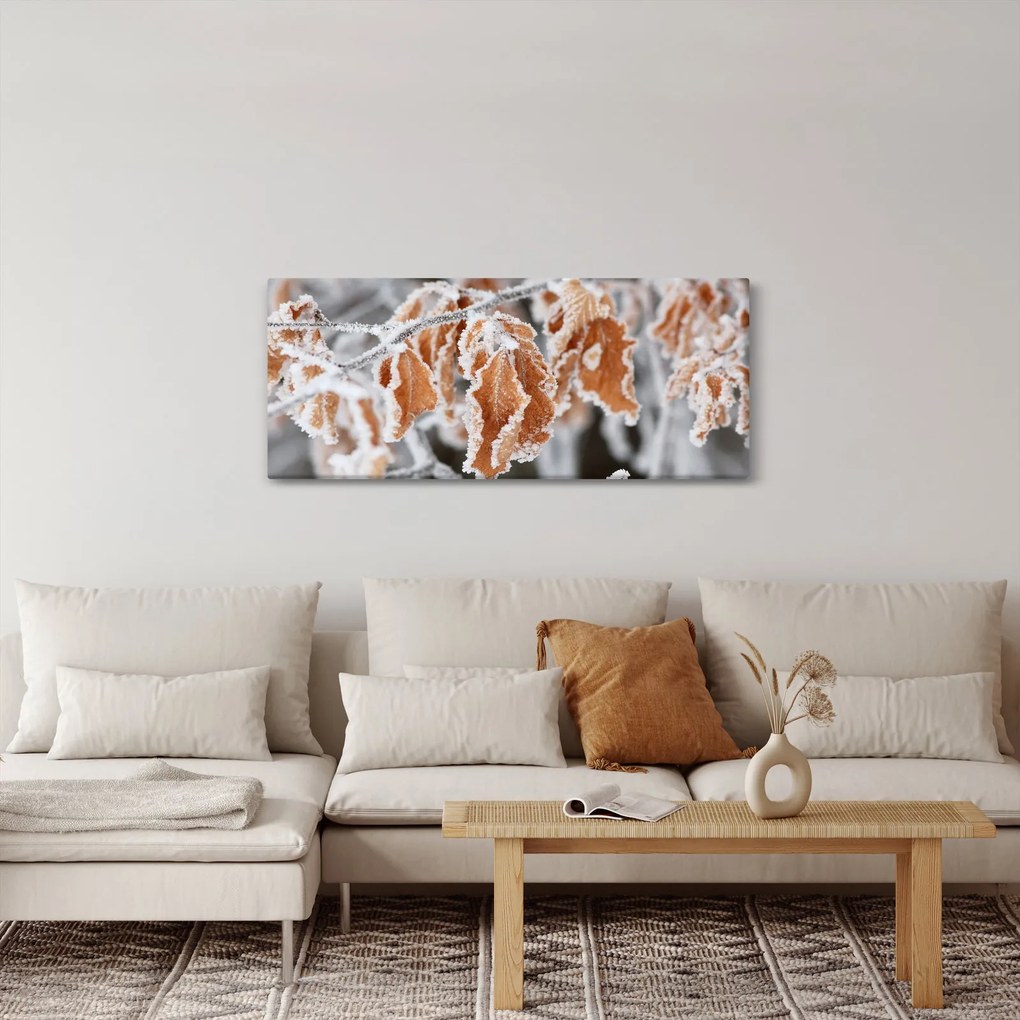 Kép - Fagyott levelek (120x50 cm)