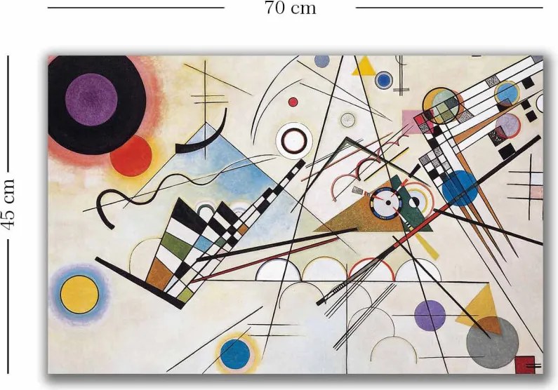 4570KANDINSKY006 Kandinsky vászonkép, 45 x 70 cm