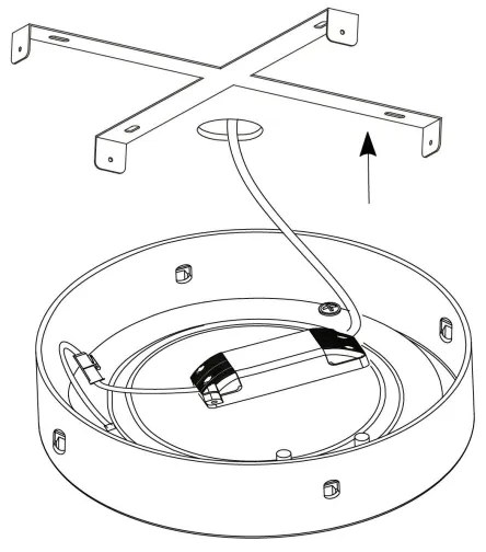Eglo 97271 - LED fényerőszabályozható mennyezeti lámpatest FUEVA 1 LED/25W/230V 3000K