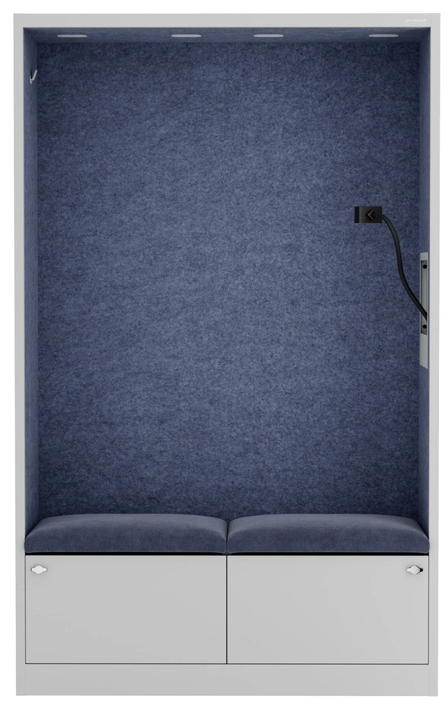Sally 1150mm korpus Szary - siedzisko Granatowy