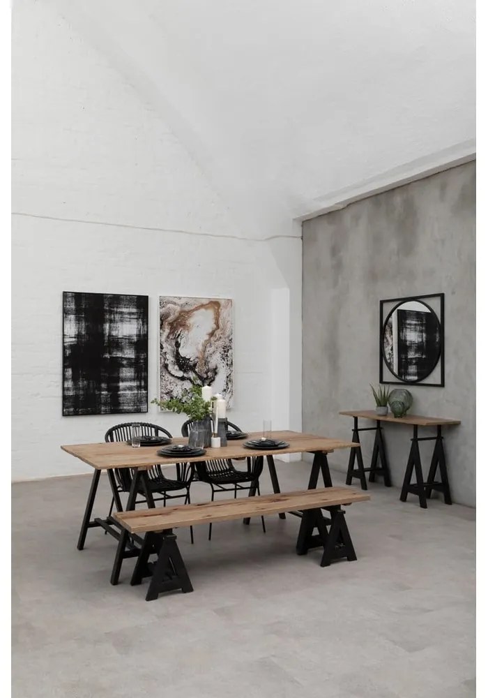 Borovi fenyő étkezőasztal 100x200 cm Hampstead – Premier Housewares